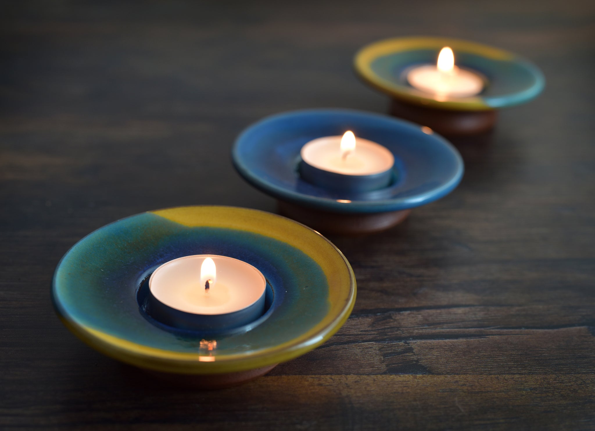 Set of Three Tealight Holders